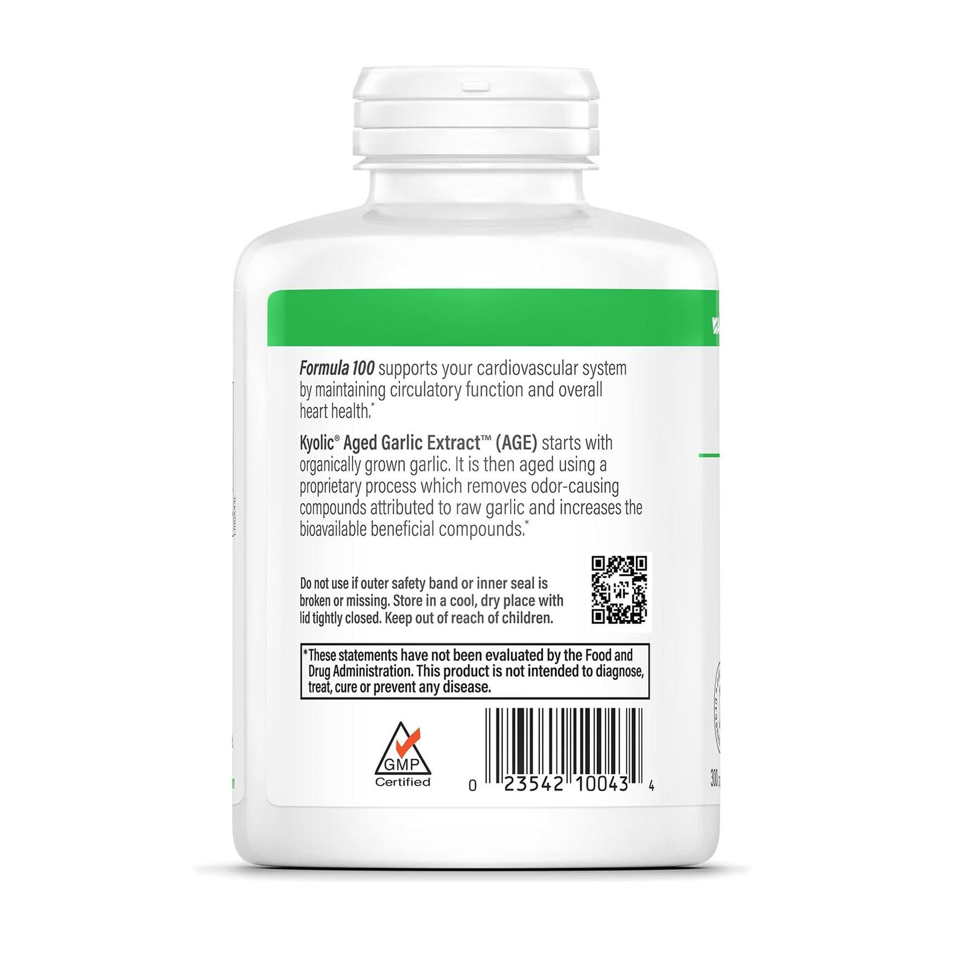 Kyolic Aged Garlic Extract 218g capsule close-up