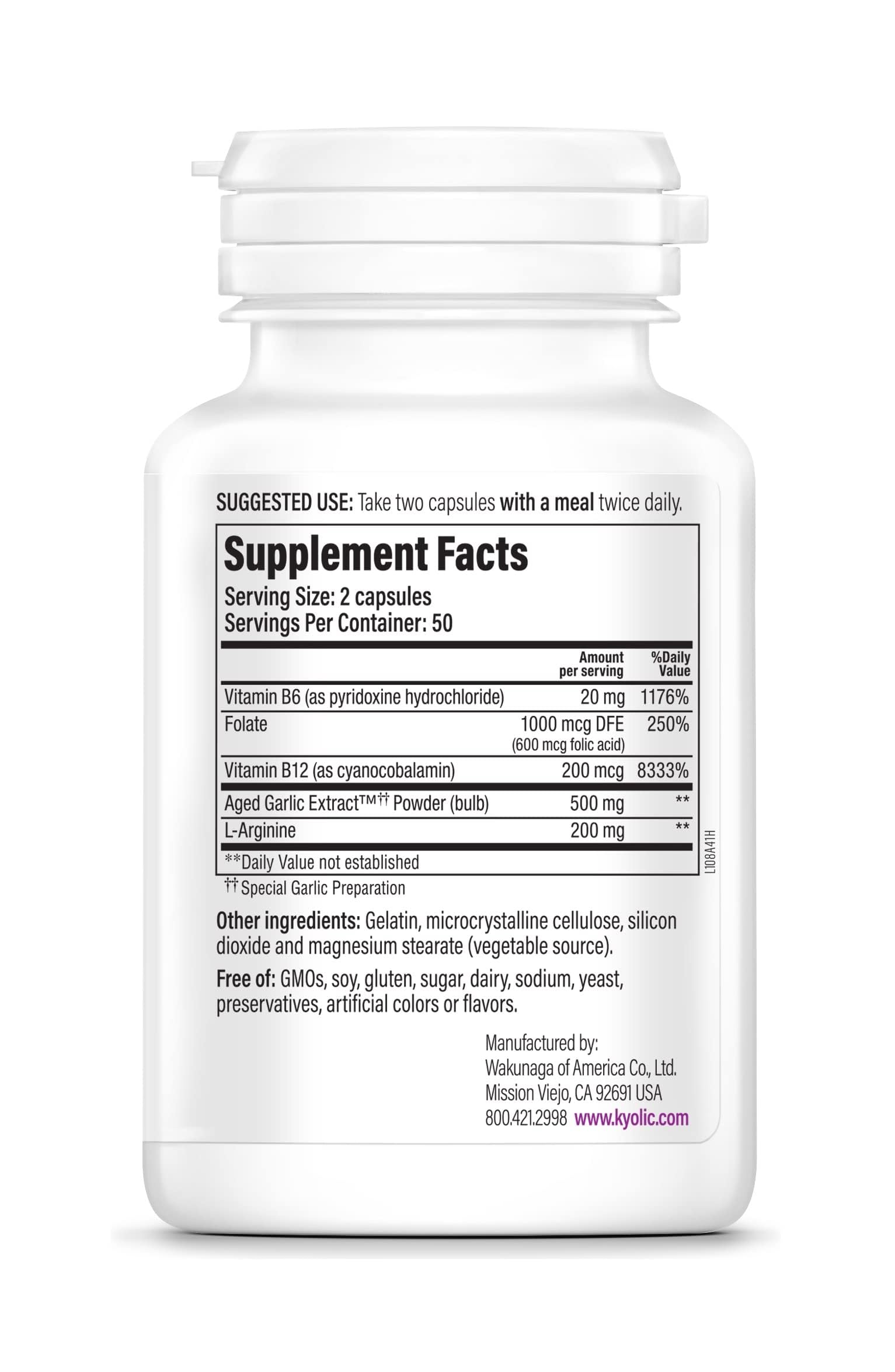 Kyolic Aged Garlic Extract capsule close-up