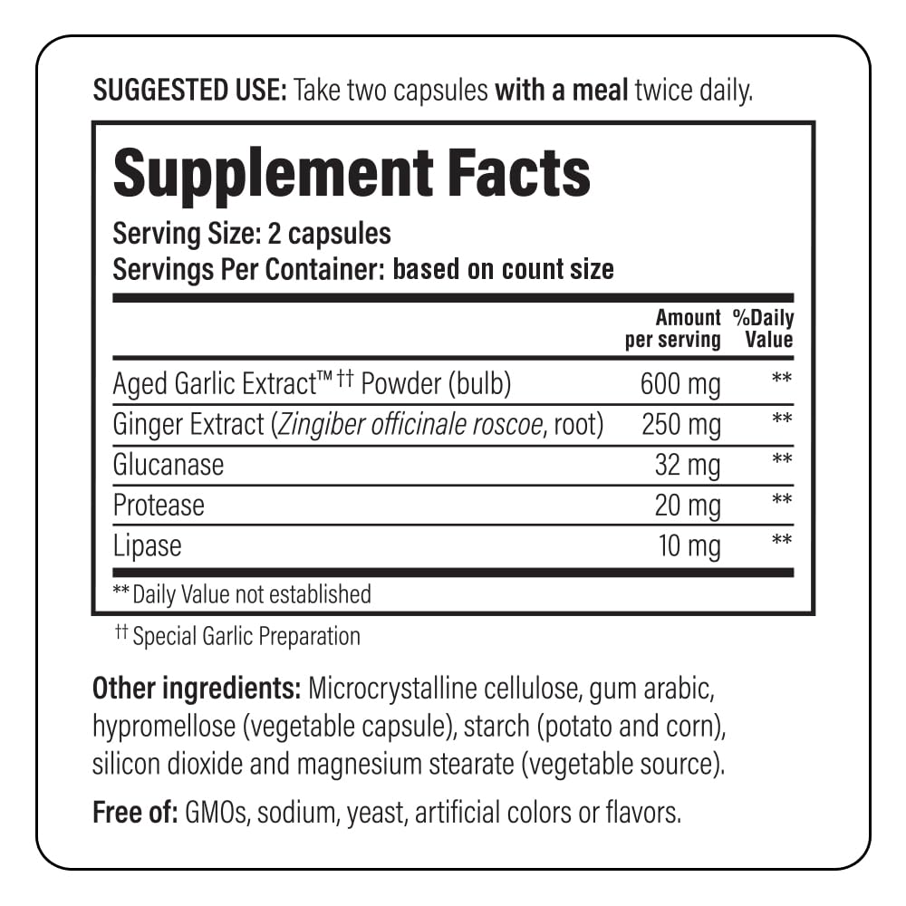Kyolic Aged Garlic Extract Cleanse and daily packaging with ingredients list