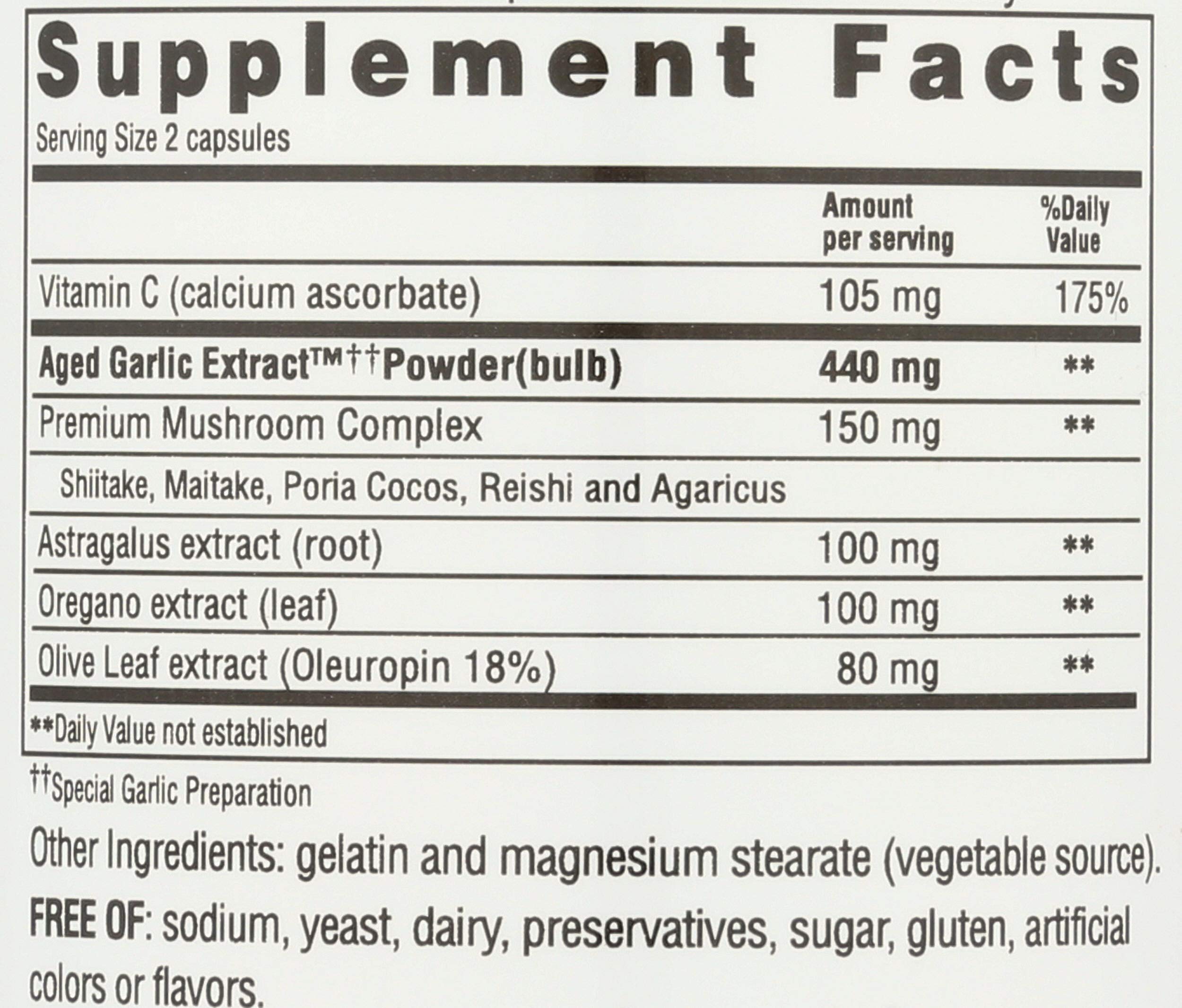 Kyolic Aged Garlic Extract daily wellness Formula 150g capsule close-up