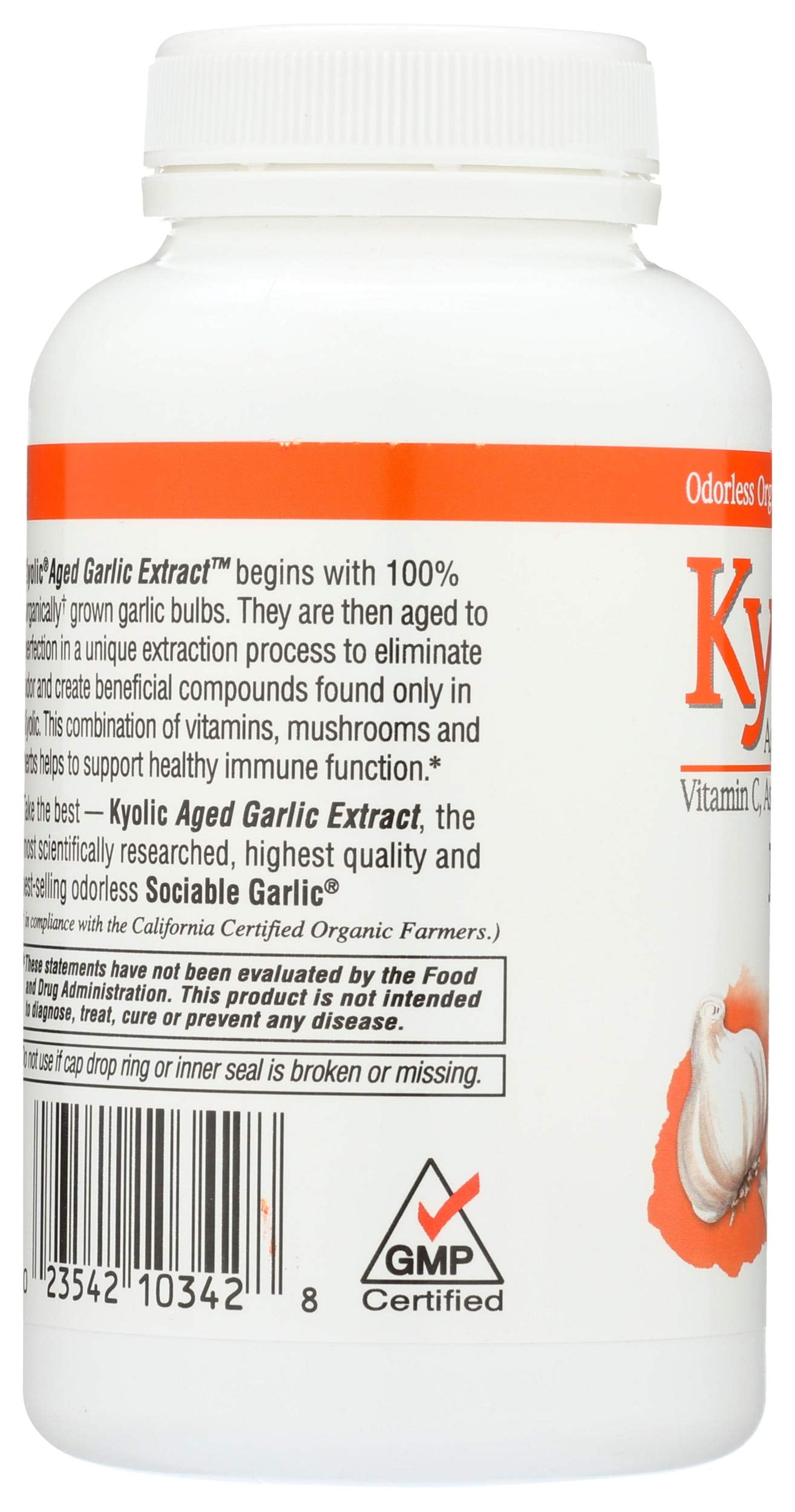 Kyolic Aged Garlic Extract daily wellness Formula 150g in a lifestyle setting