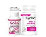 Kyolic Aged Garlic Extract Formula 105 capsules with a measuring spoon