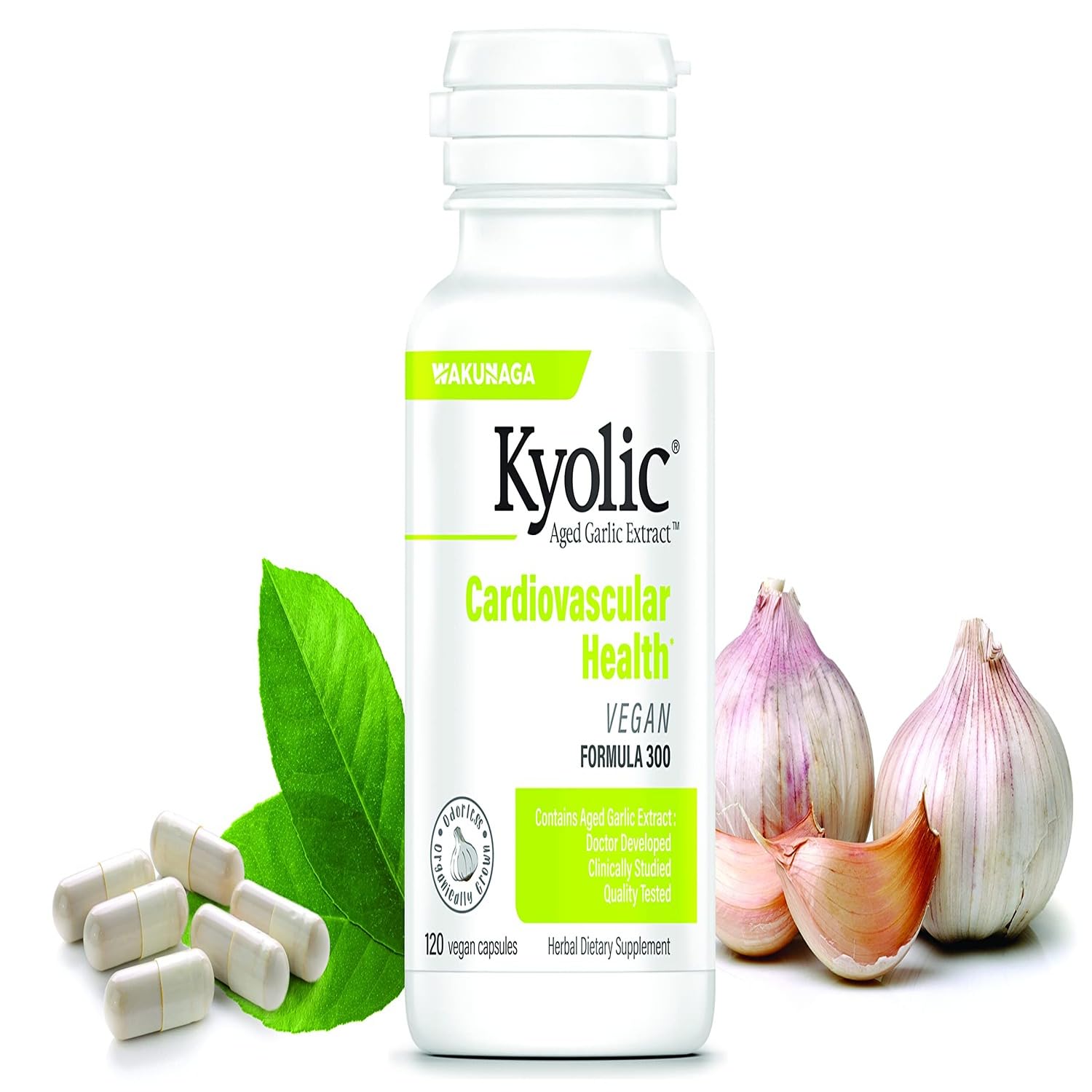 Kyolic Aged Garlic Extract Formula 300 in a lifestyle setting