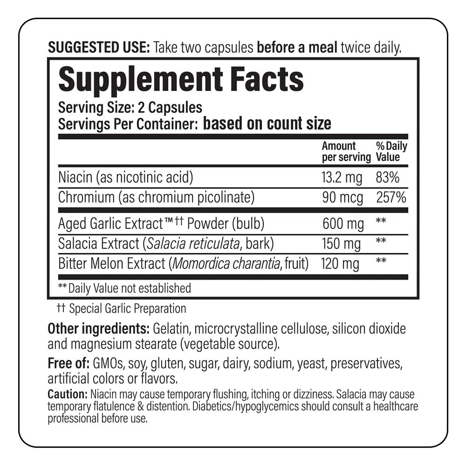 Kyolic Blood Sugar Balance 100 Capsules packaging