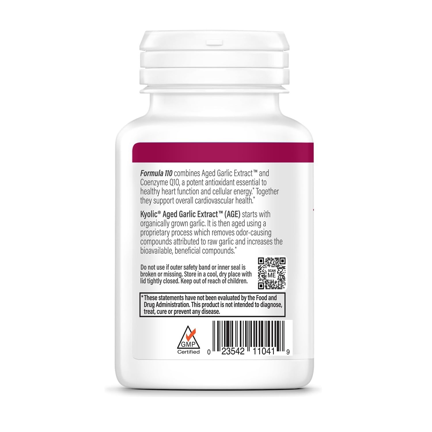 Kyolic CoQ10 Aged Garlic Extract 45g packaging