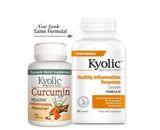 Kyolic Curcumin Supplement capsules in a hand