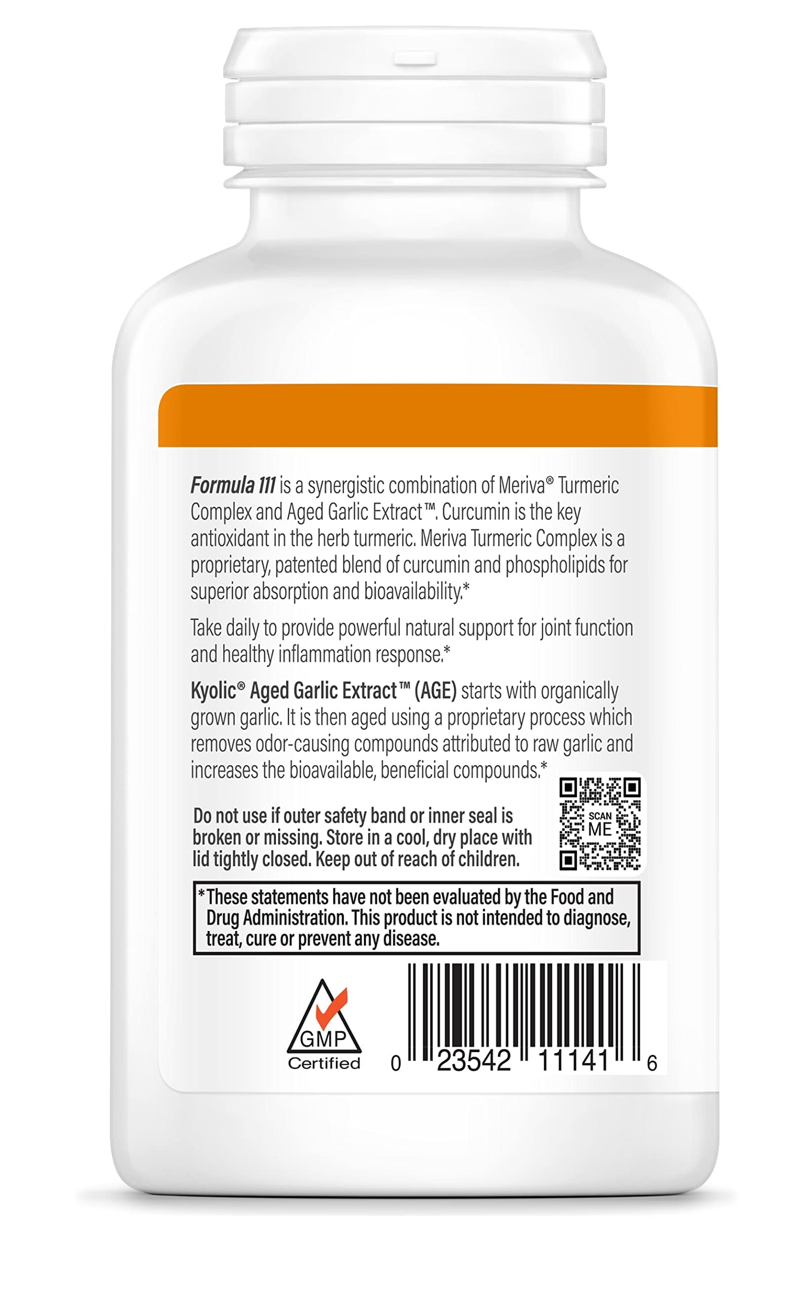 Kyolic Curcumin Supplement packaging on a wooden table