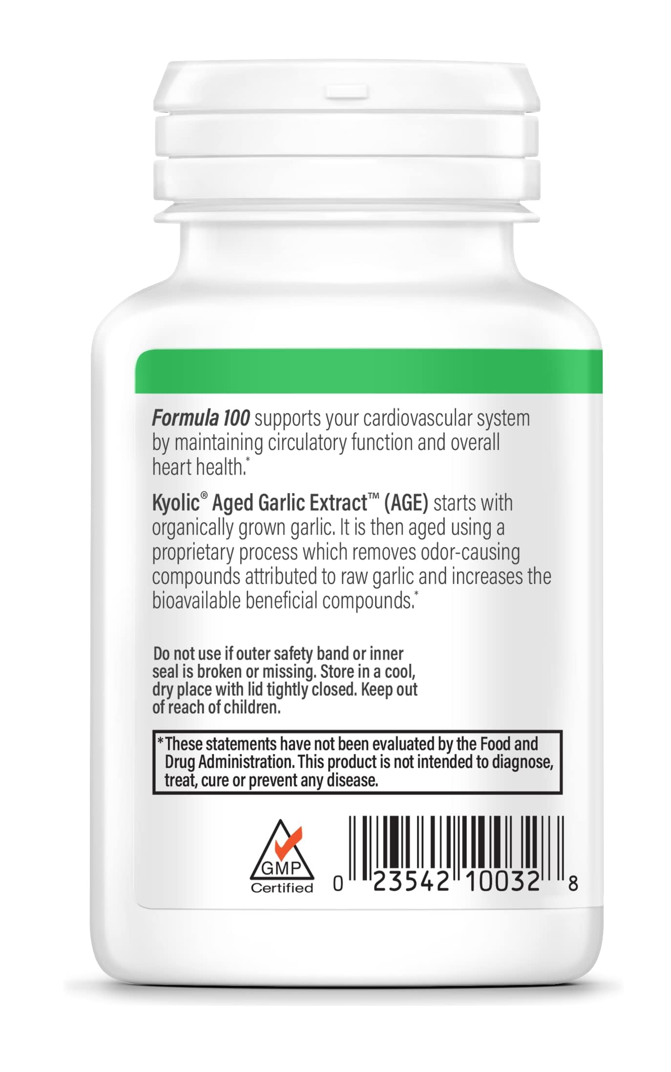 Kyolic Garlic Formula 100 Original ingredients list