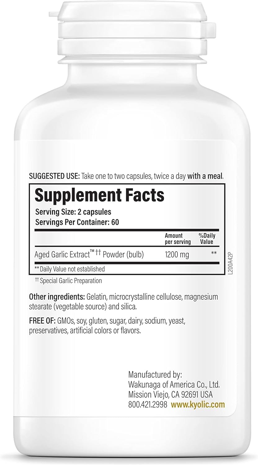 Kyolic Garlic Supplement 0.35 Pounds packaging