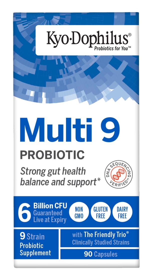 Kyolic Kyo-Dophilus 9 Probiotic Capsules side view