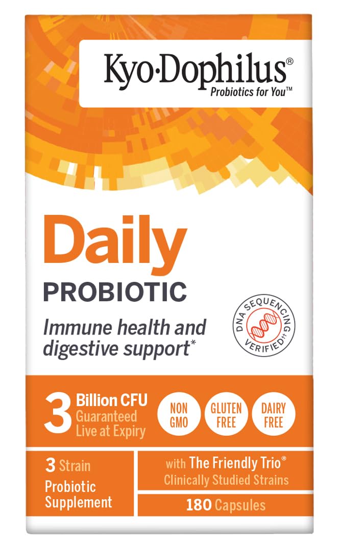Kyolic Kyo-Dophilus Daily Probiotic 60 Capsules back view
