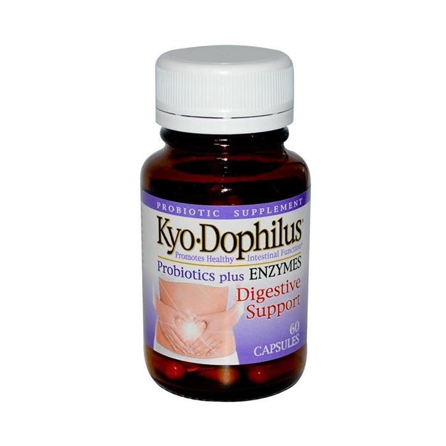 Kyolic Kyo-Dophilus Probiotic Plus Enzymes 60 Capsules with packaging