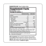 Kyolic Kyo-Green Greens Blend Tablets with a close-up of ingredients