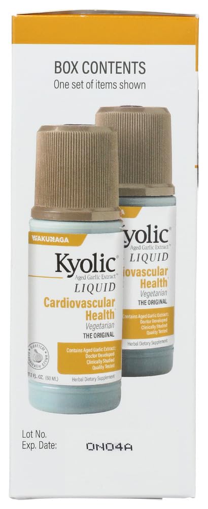 Kyolic Liquid Garlic Supplement 2 oz bottle close-up