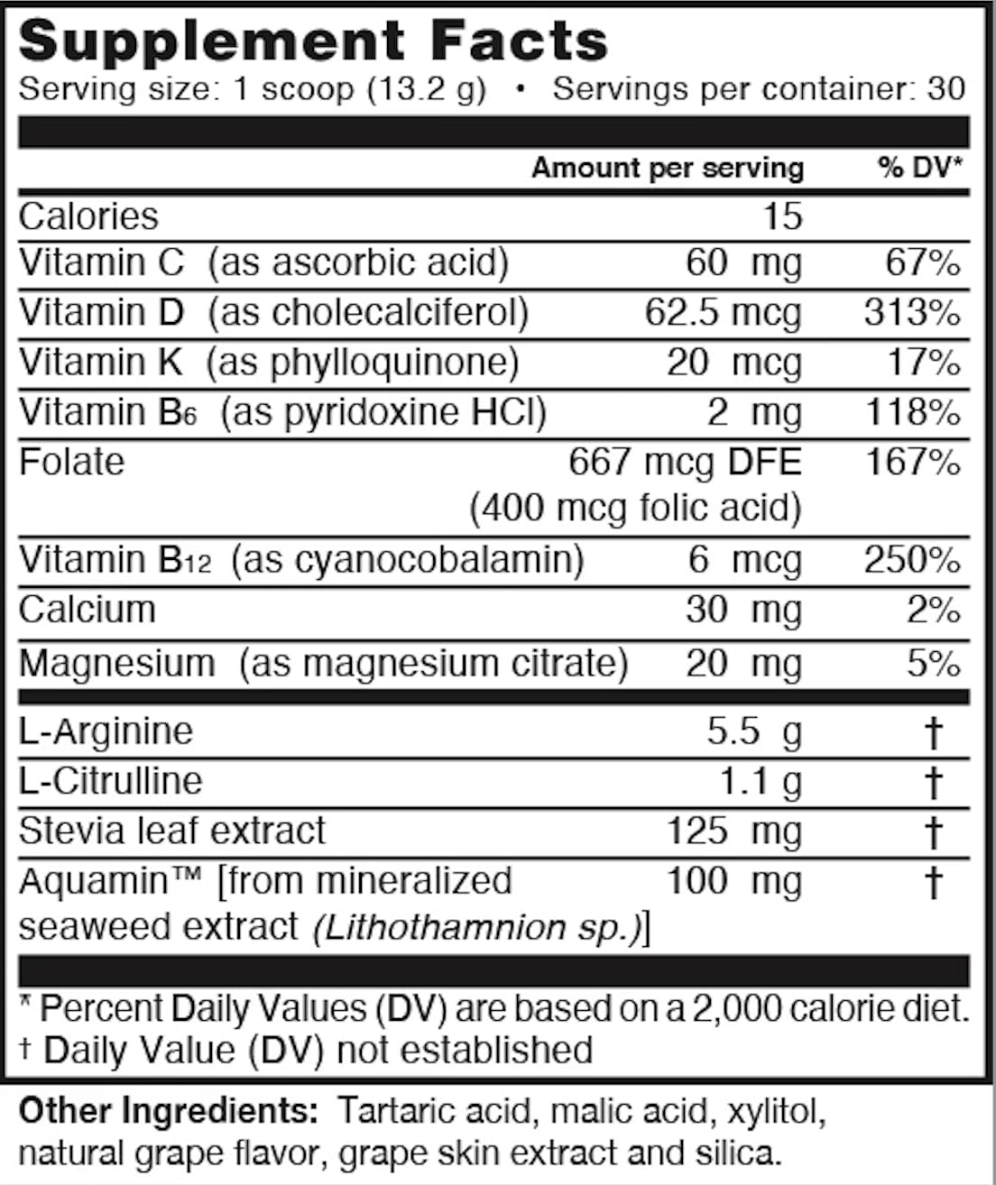 L-ARGININE PRO L-Arginine + L-Citrulline Complex 396g packaging