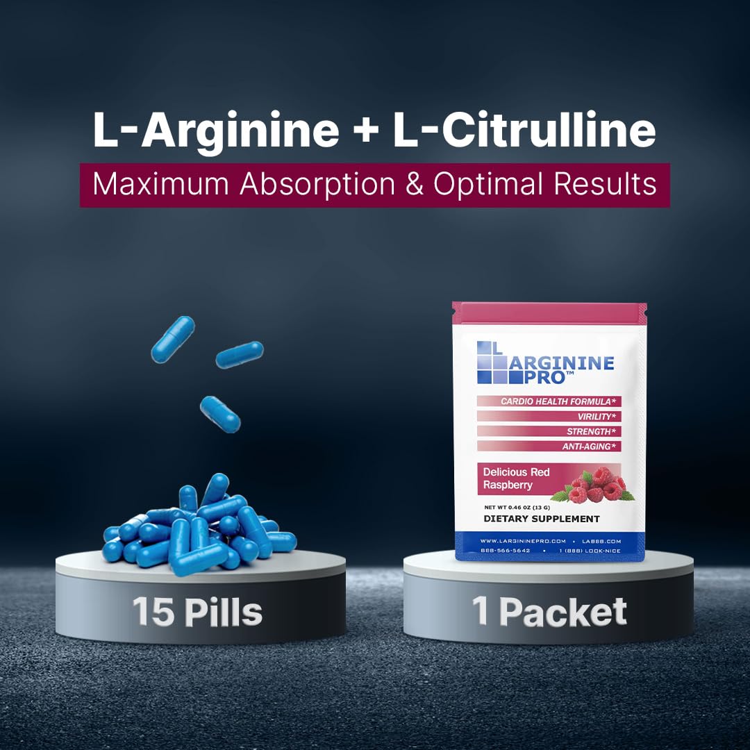 L-ARGININE PRO L-Arginine Supplement 5500mg serving size scoop