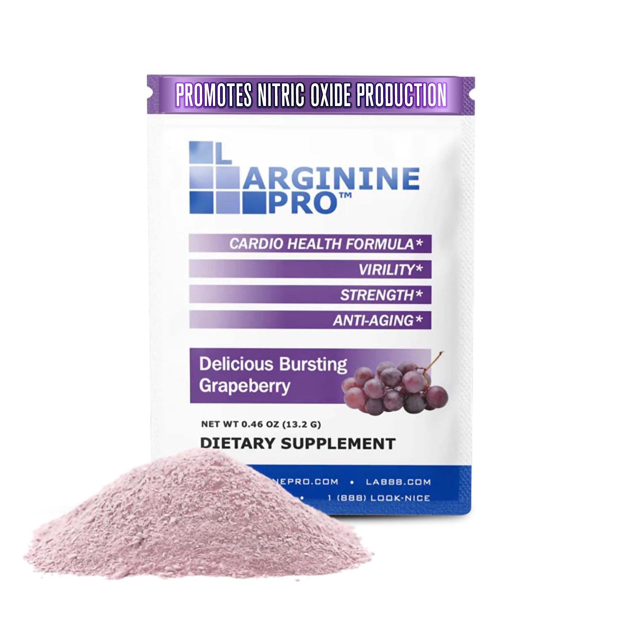 L-ARGININE PRO L-Arginine supplement container front view