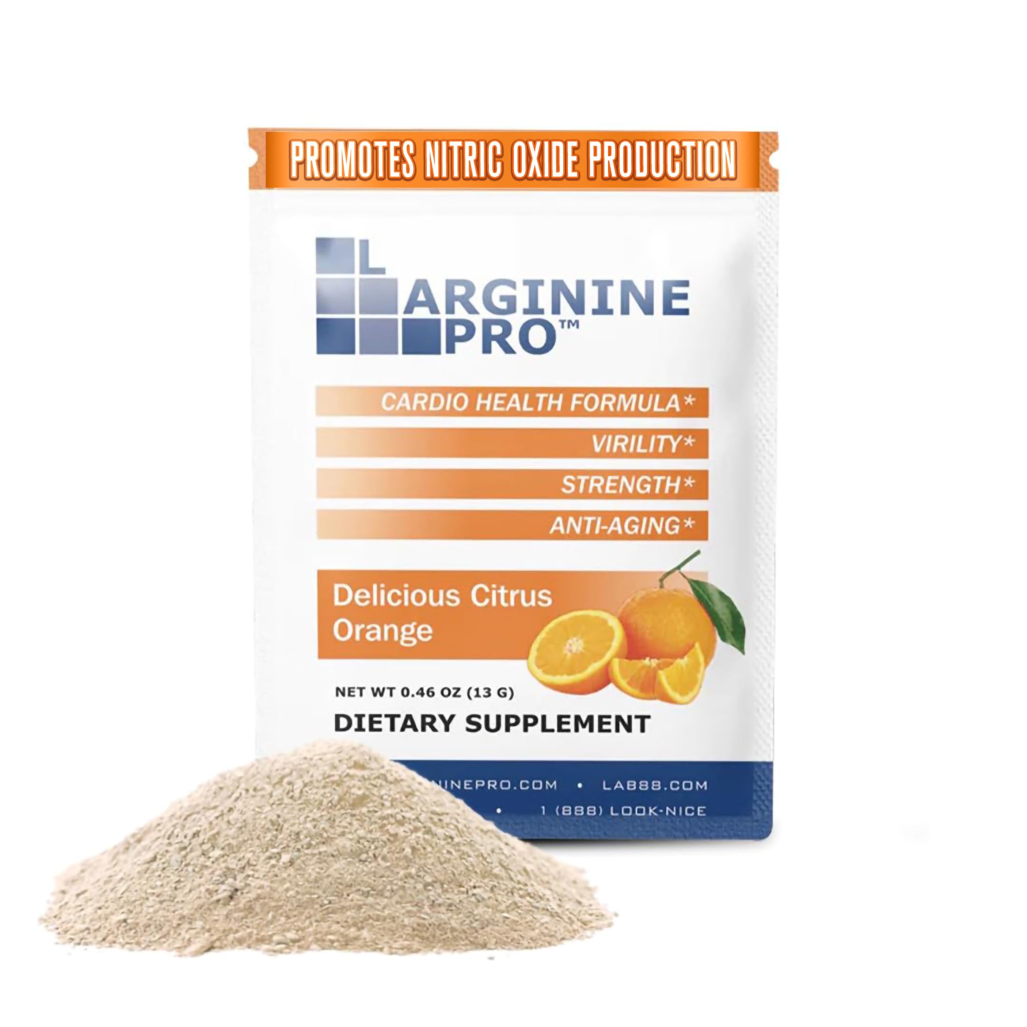 L-ARGININE PRO L-Arginine Supplement front view with Grapeberry flavour