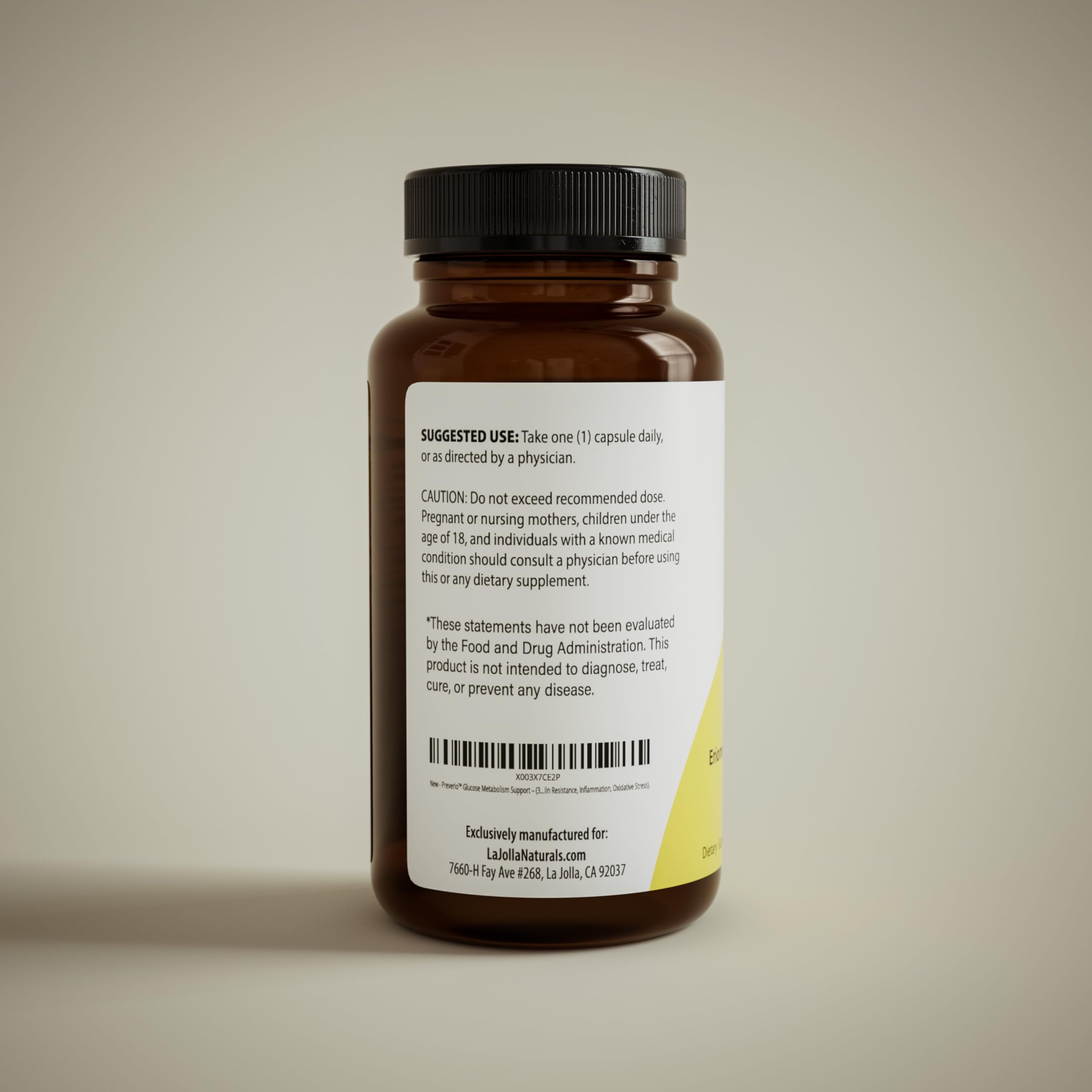 La Jolla Naturals Preverio Citrus Bioflavonoids supplement with citrus fruits