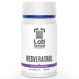 Lab Tested Supplements Resveratrol 68g off white capsules front view