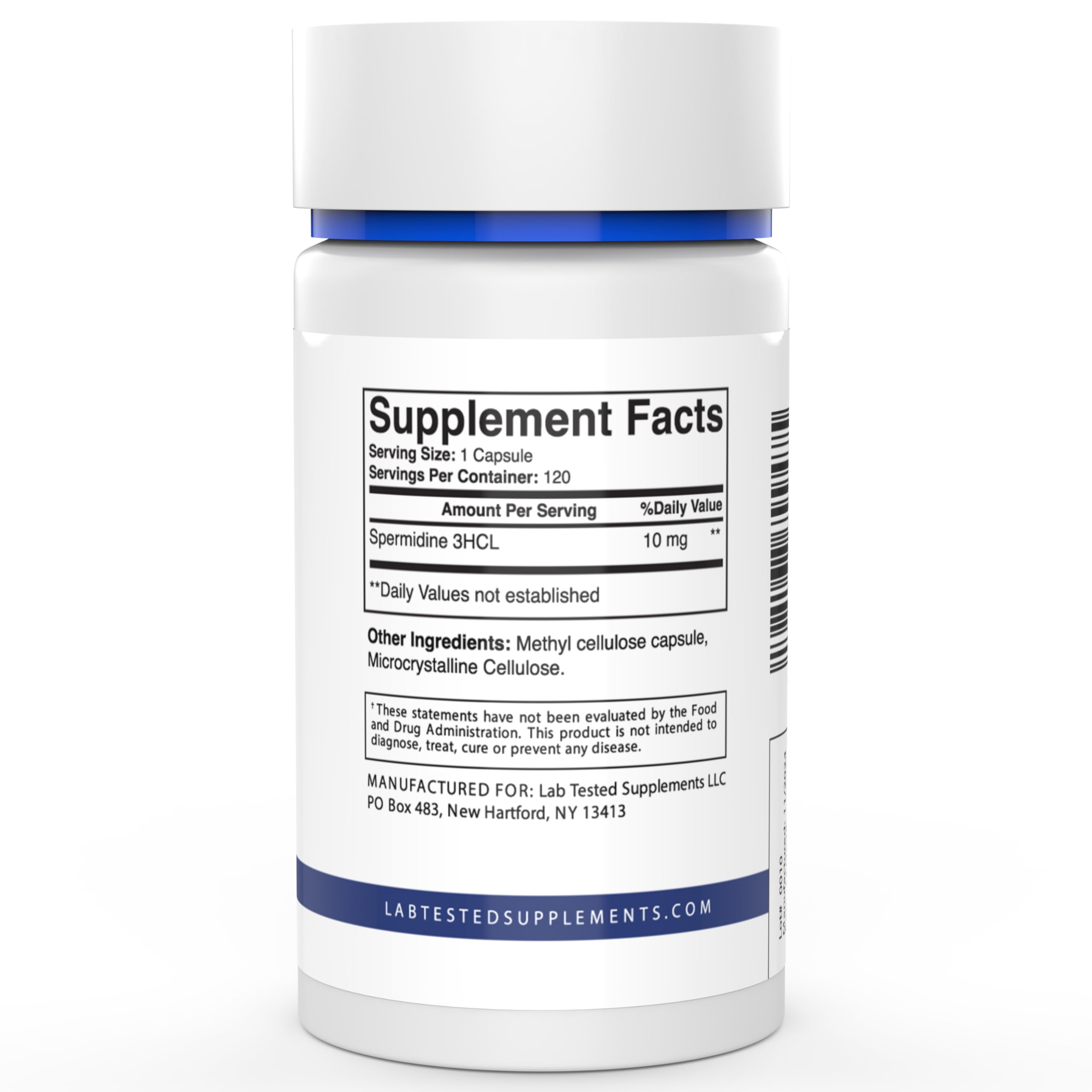 Lab Tested Supplements Spermidine 3HCL 80g packaging