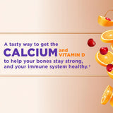 Label of Generic Calcium Gummies with dosage information