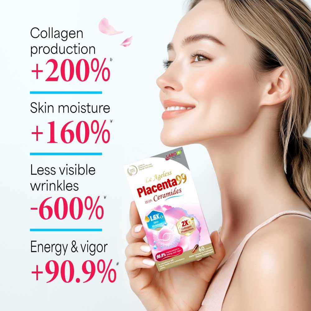 LABO Nutrition Collagen Supplement back view with nutritional information