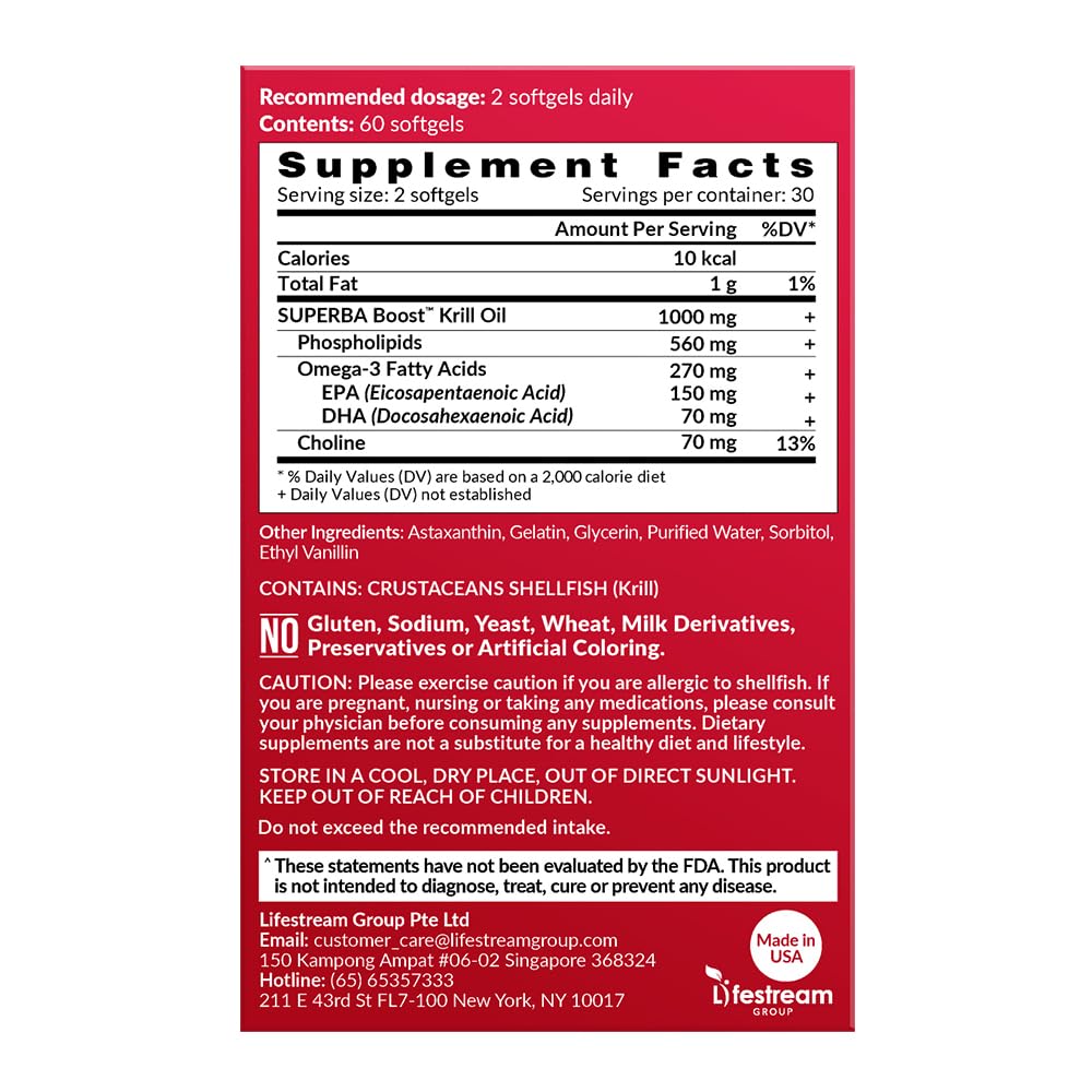 LABO Nutrition Krill Oil 500mg softgel in hand