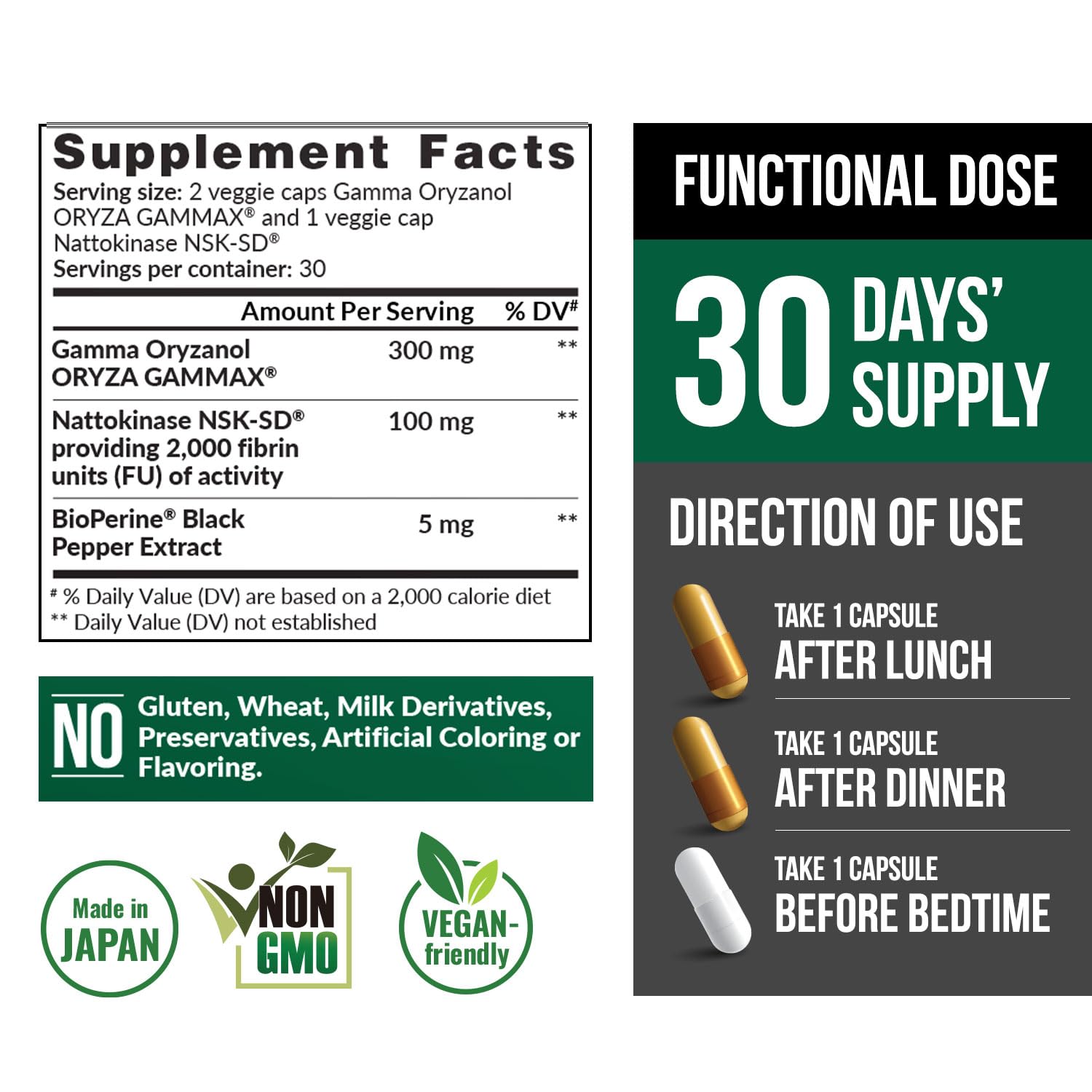 LABO Nutrition Nattokinase NSK-SD Capsules packaging