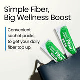 LABO Nutrition Prebiotic Fiber Powder sachets in a travel bag