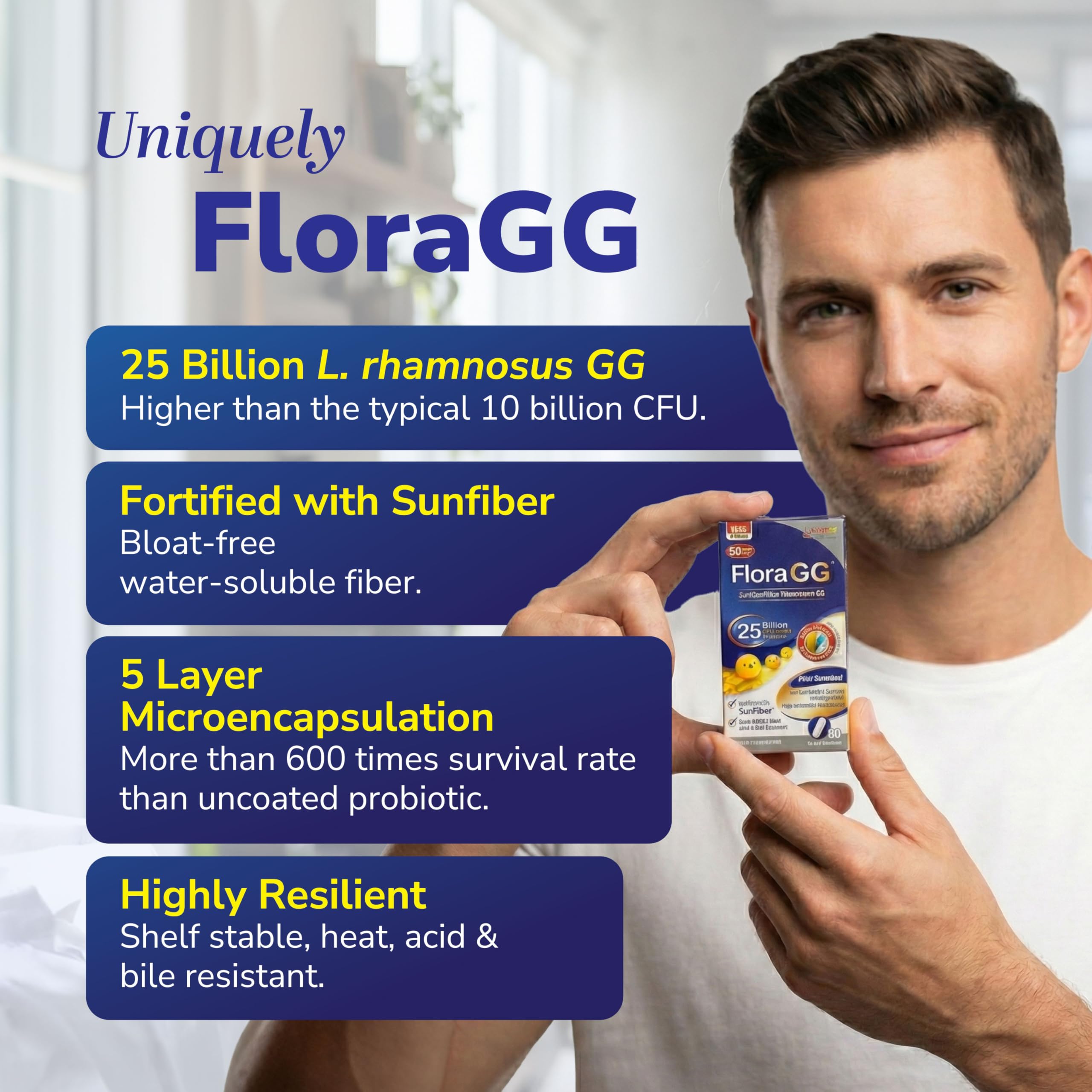 LABO Nutrition Probiotic Prebiotic Capsules with dosage information