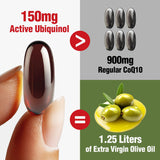 LABO Nutrition Ubiquinol CoQ10 supplement with olive fruit extract