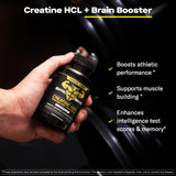 Labs Creatine HCl Capsules side view showing dosage