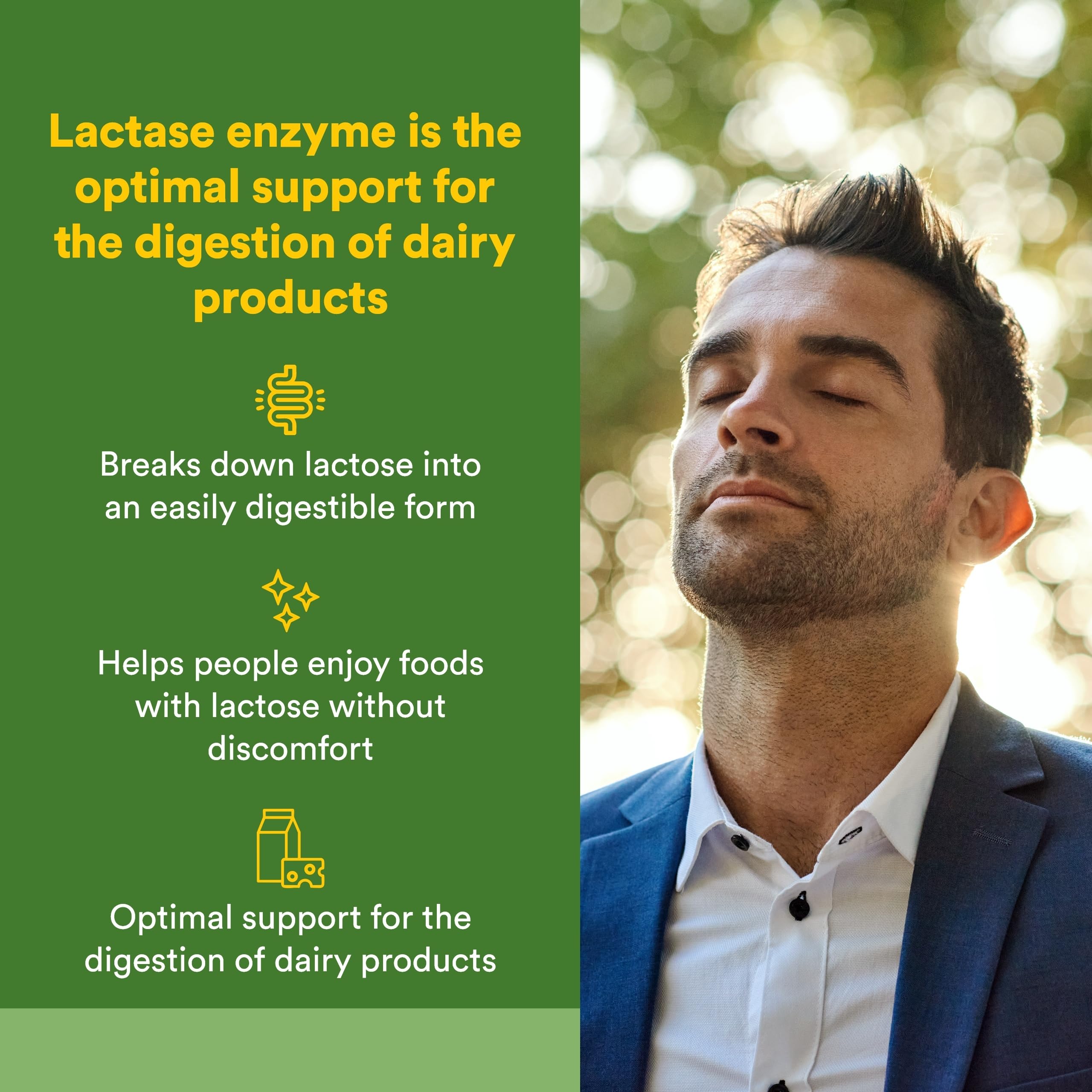 Lactase Enzyme Capsules bottle with label