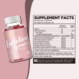 LactiFull Lactation Gummies nutritional information on back