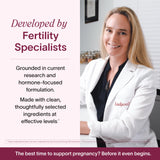 Ladywell Prenatal Vitamins with a measuring spoon
