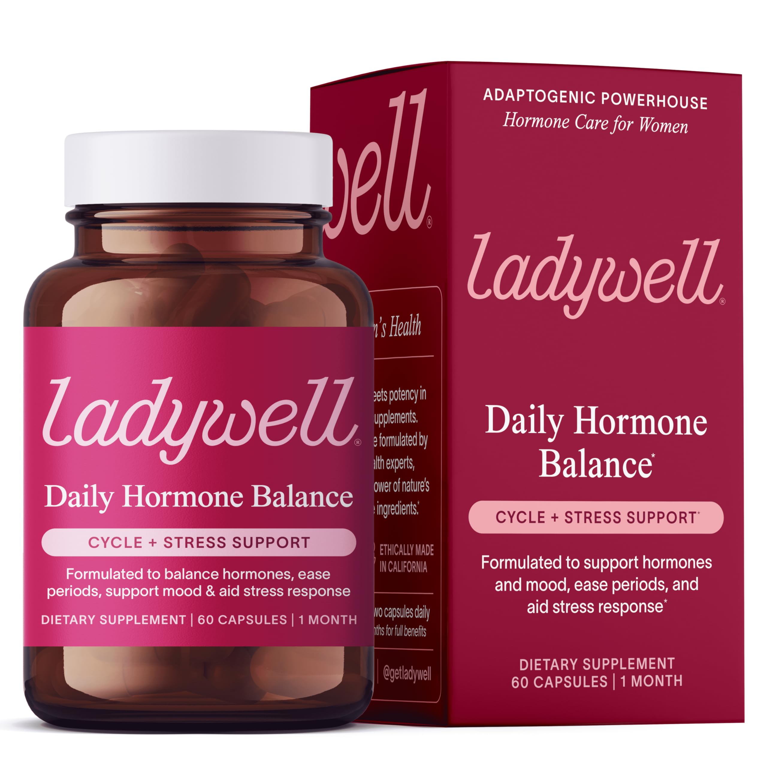 Ladywell Women's Balance Supplement 60 Capsules front view