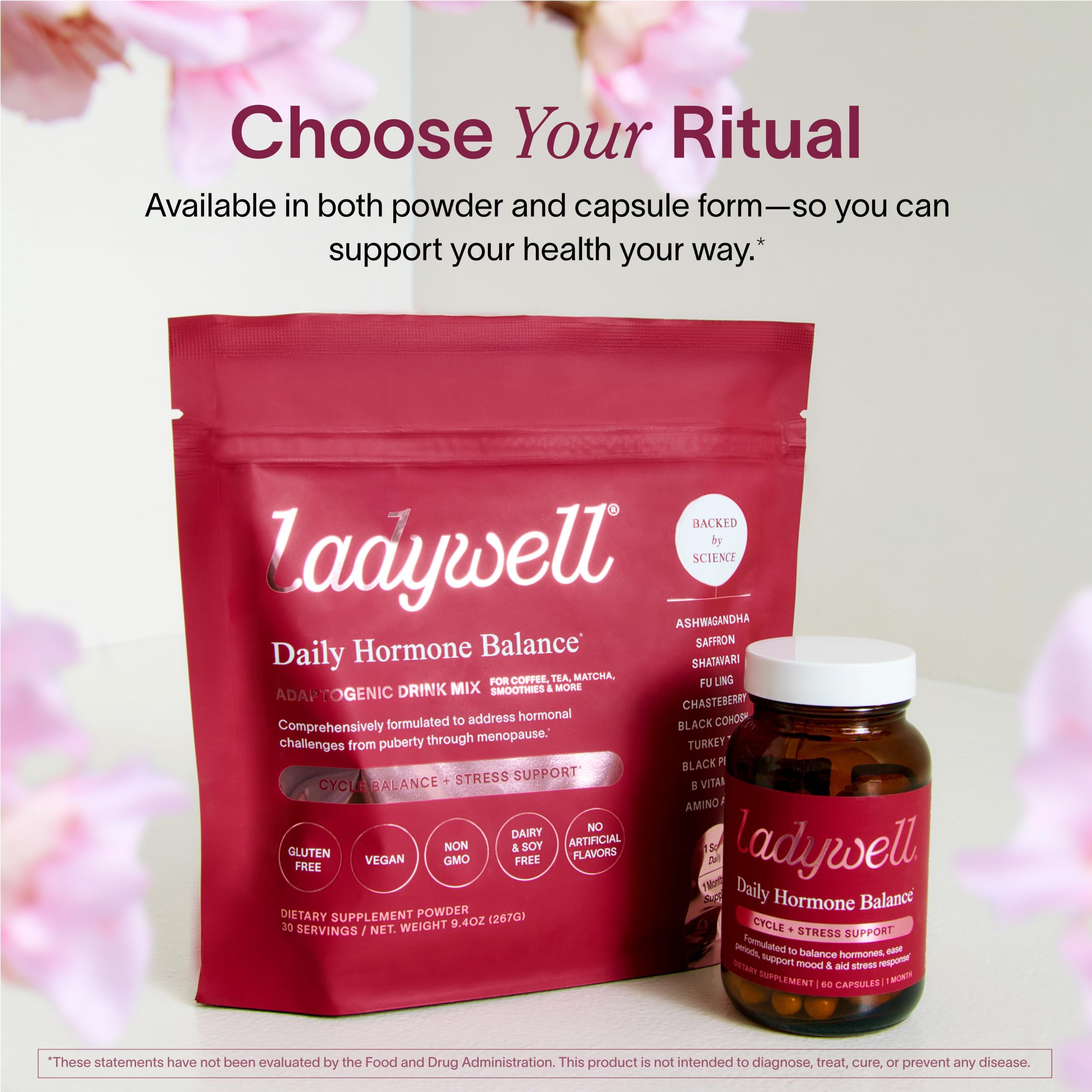 Ladywell Women's Balance Supplement packaging details