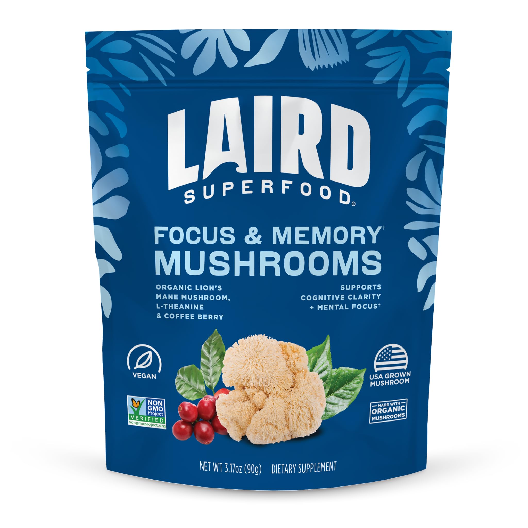 Laird Superfood Adaptogenic Mushroom Blend 91g front view