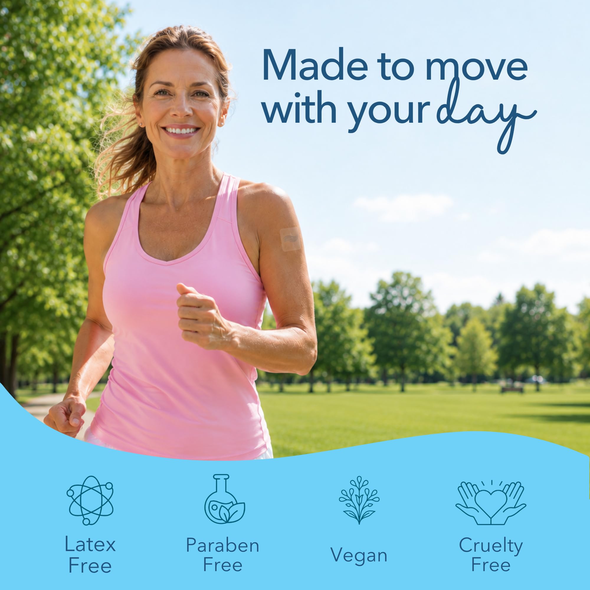 Laki Naturals daily wellness Bloom Patch on a clean surface