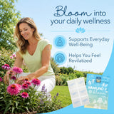 Laki Naturals daily wellness Bloom Patch packaging with botanical design