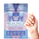 Laki Naturals daily wellness Patch front view with natural ingredients