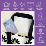 Laki Naturals Fly Calm Patch back view with application instructions