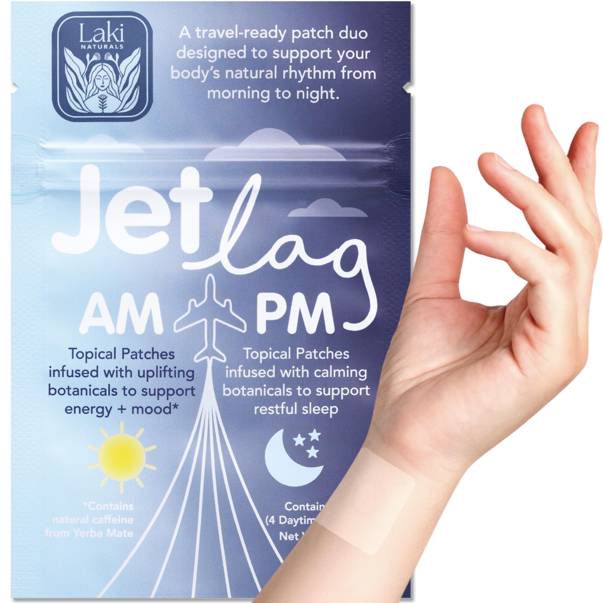 Laki Naturals Jet Lag AM Patch front view