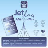 Laki Naturals Jet Lag AM & PM Patches side by side