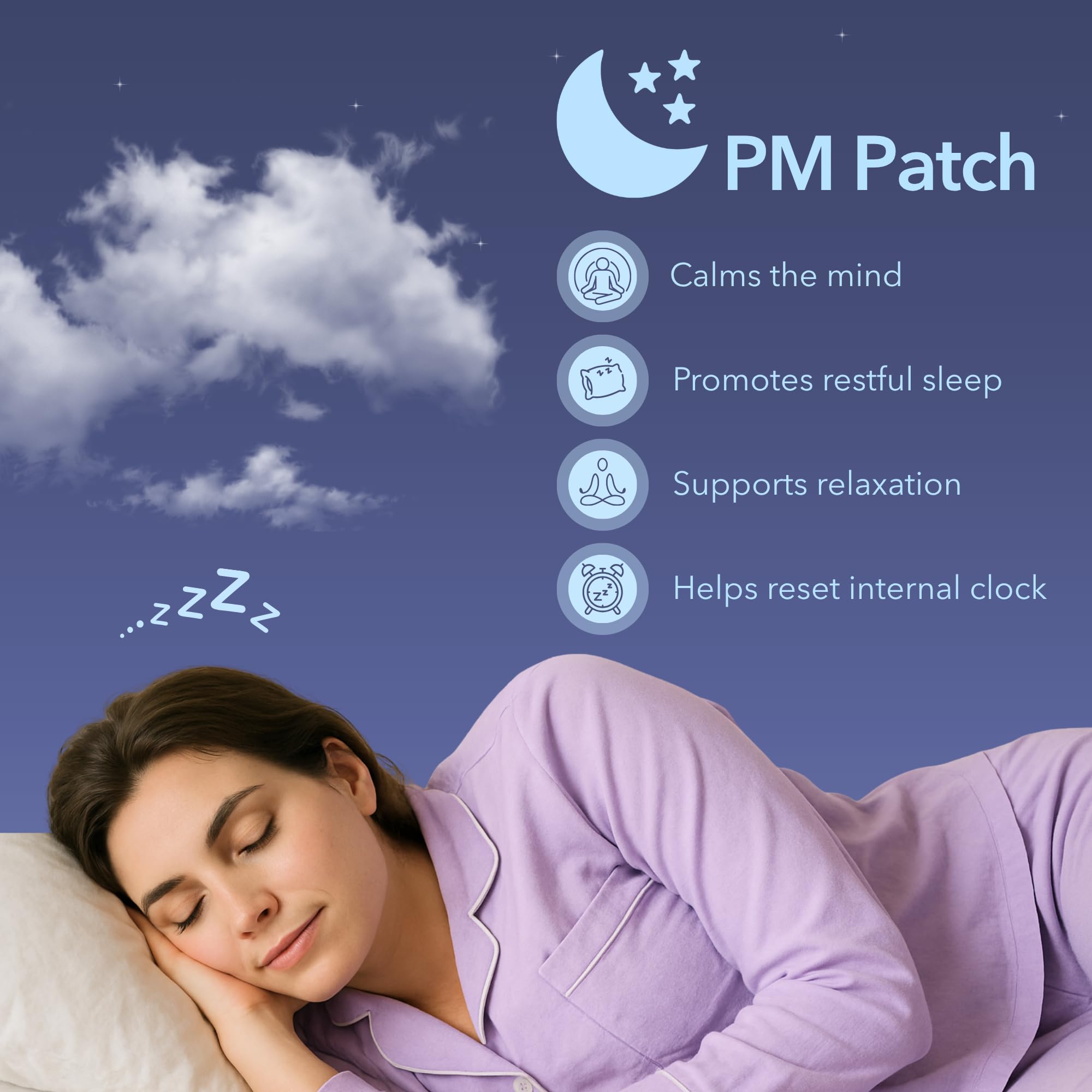 Laki Naturals Jet Lag PM Patch on skin