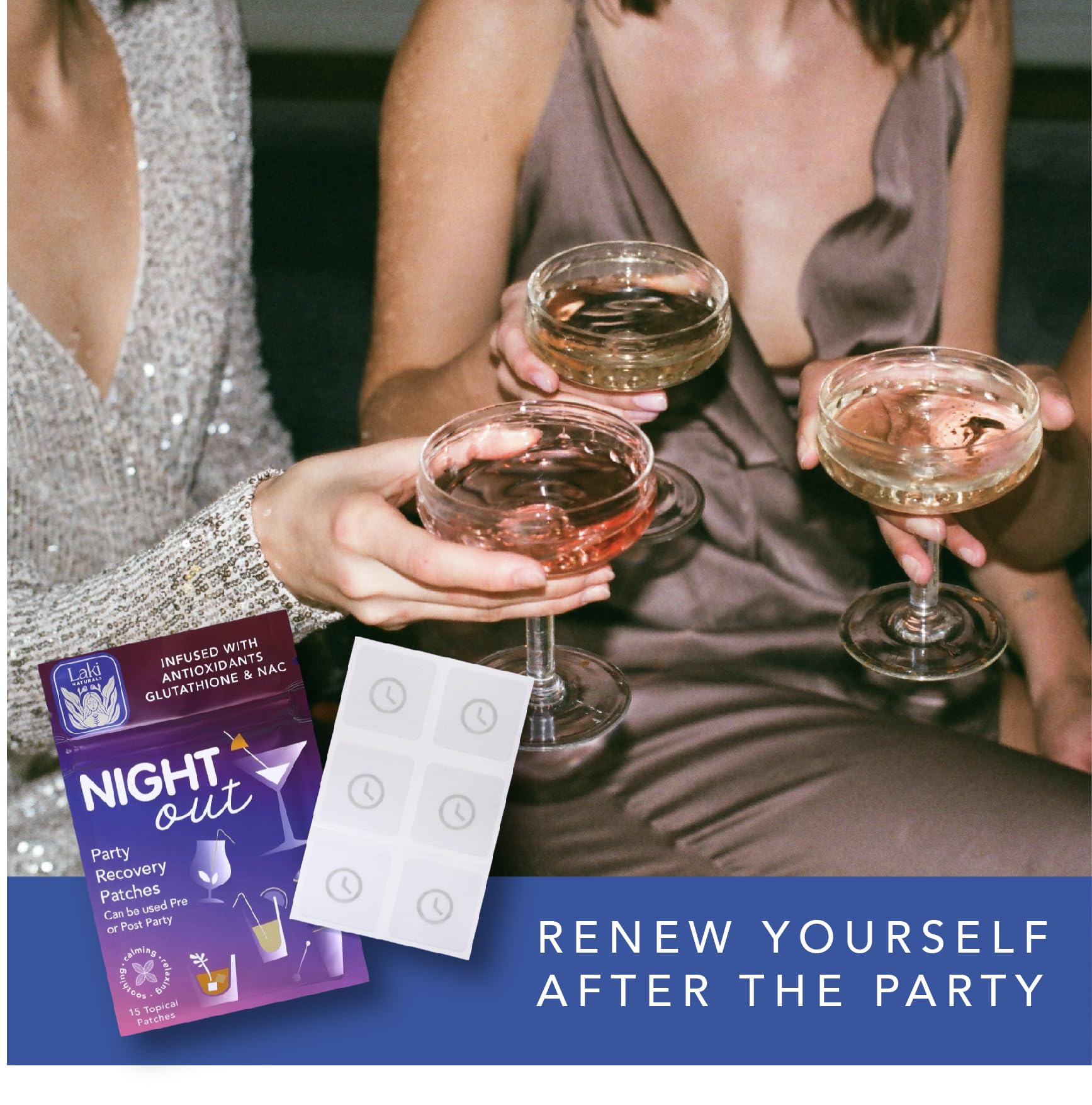 Laki Naturals Night-Out Patch packaging details