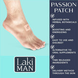 Laki Naturals Passion Patch for Men lifestyle scene, applied on arm
