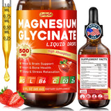 LAMFQA Liquid Magnesium Glycinate 500mg bottle front view