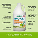 Land Art Aloe Vera Gel 99.7% Pure Orange and Tangerine packaging